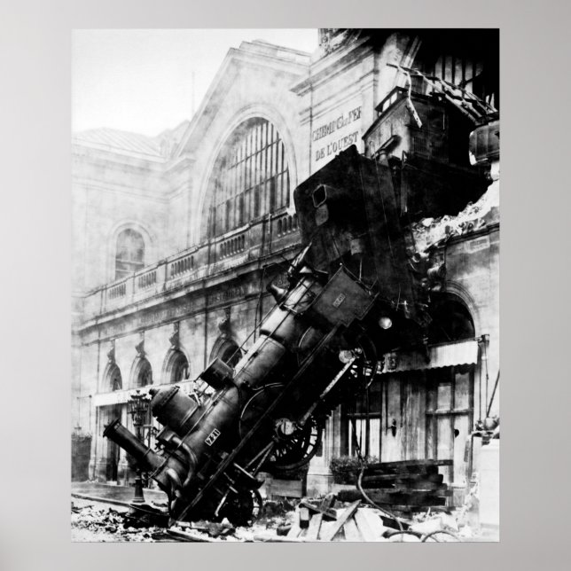 Poster Train Wreck à Montparnasse, le 22 octobre 1895 (Devant)