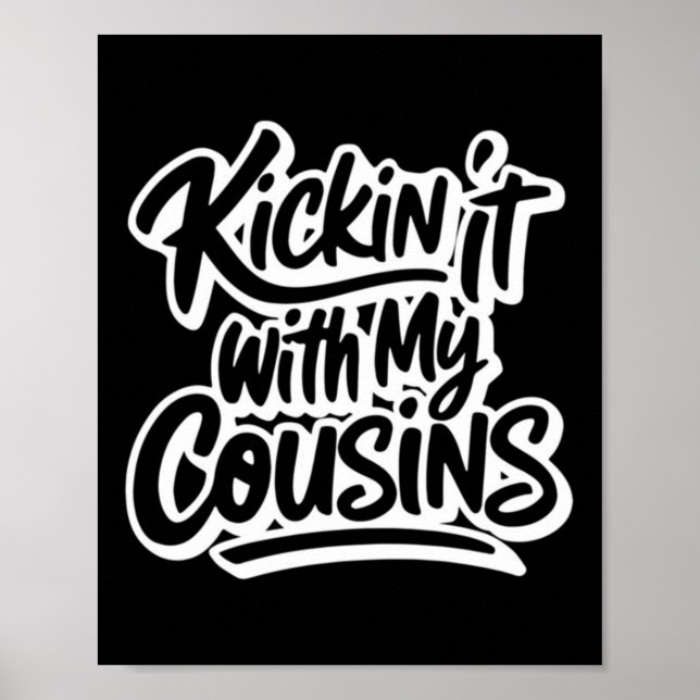 Poster Traîner avec mes cousins (Devant)