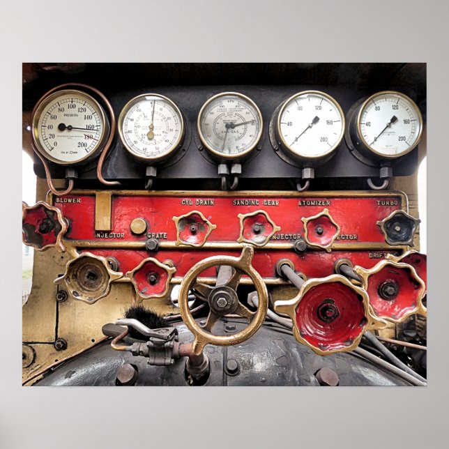 POSTER TRAINS À VAPEUR (Devant)