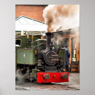 POSTER TRAINS À VAPEUR
