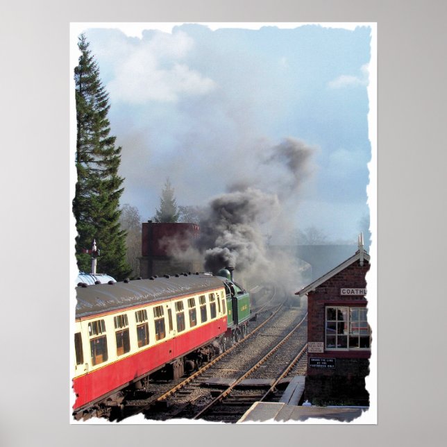 POSTER TRAINS À VAPEUR (Devant)