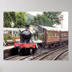 POSTER TRAINS À VAPEUR