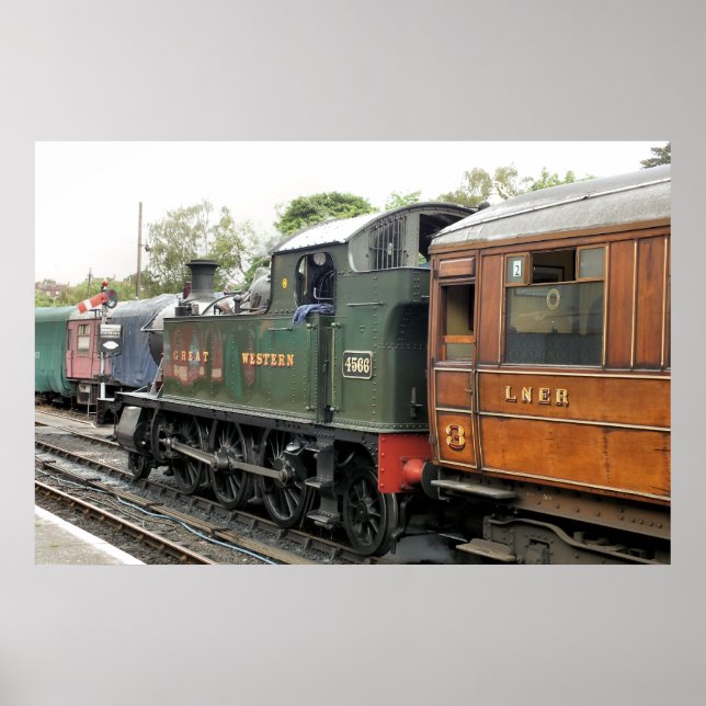 POSTER TRAINS À VAPEUR (Devant)