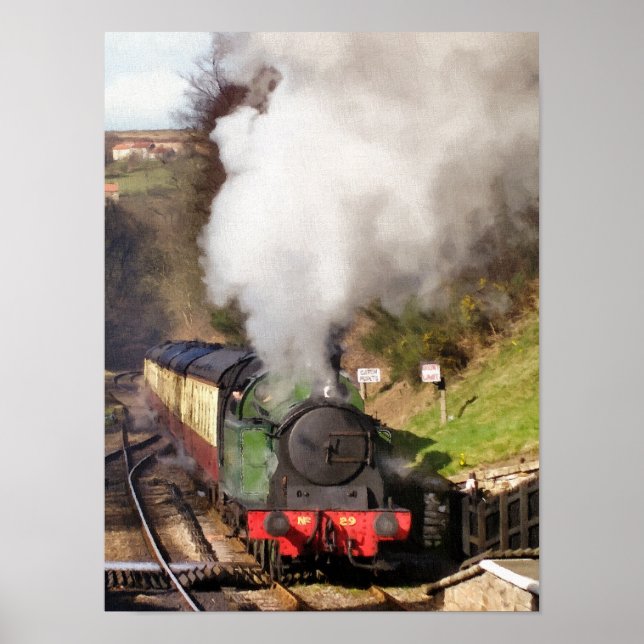 POSTER TRAINS À VAPEUR (Devant)