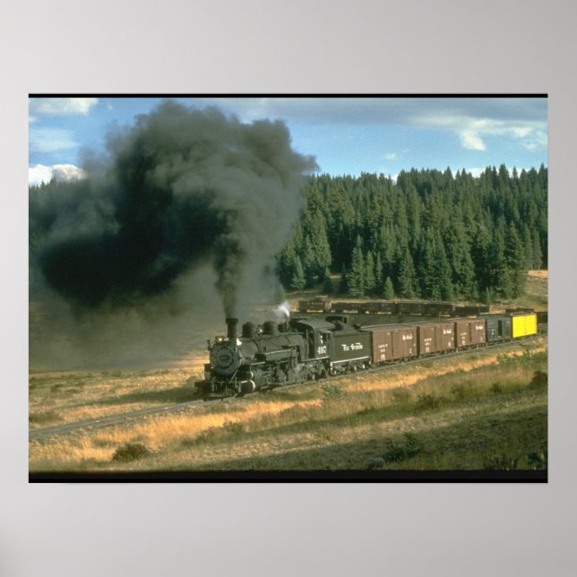 Poster Trains Durango & Silverton No. 480_Steam (Devant)