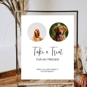 Poster Traite de chien moderne Mariage simple animal de c