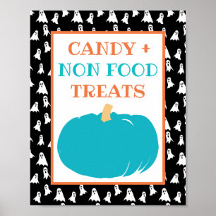 Poster Traitements non alimentaires Turquoise Citrouille 