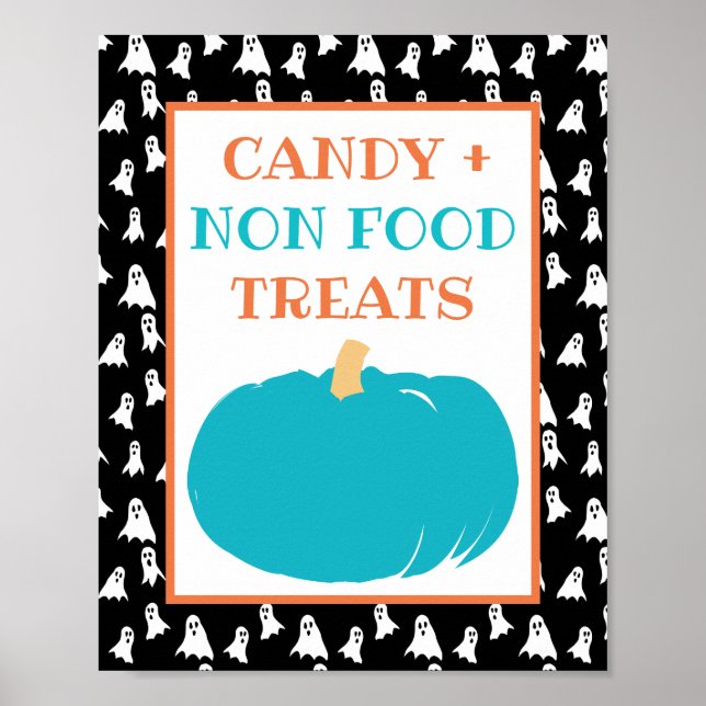 Poster Traitements non alimentaires Turquoise Citrouille  (Devant)