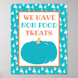 Poster Traitements non alimentaires Turquoise Citrouille 