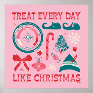 Poster Traiter chaque jour comme Noël