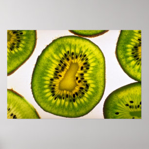 Poster Tranche de kiwis