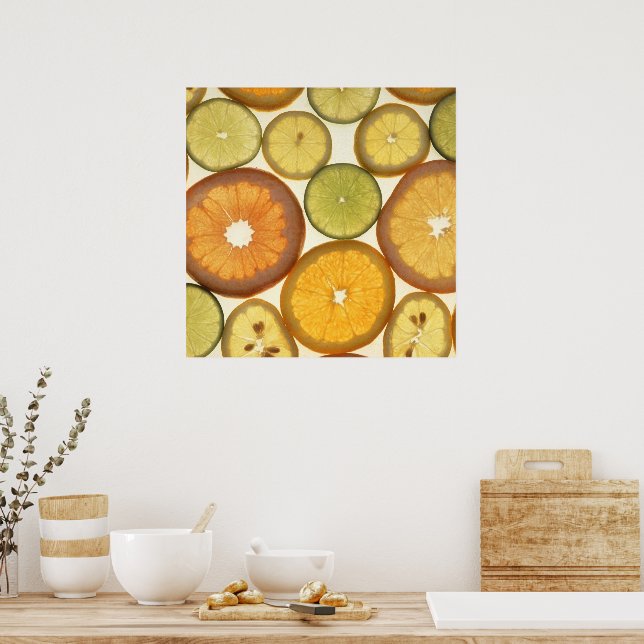 Poster Tranches d'agrumes (Cuisine)