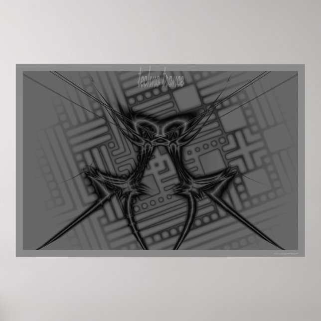 Poster transe techno (Devant)