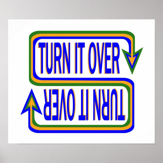 Poster Transformez-Le Au-Dessus De Citation Inspirationne (Devant)