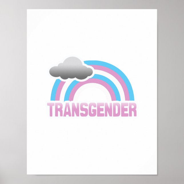 POSTER TRANSGENDER RAINBOW (Devant)