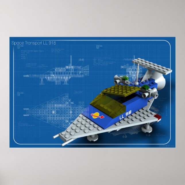 Poster Transport spatial LL 918 (Devant)