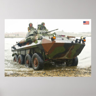 POSTER TRANSPORTEUR DE PERSONNEL ARMÉ - LAV-25