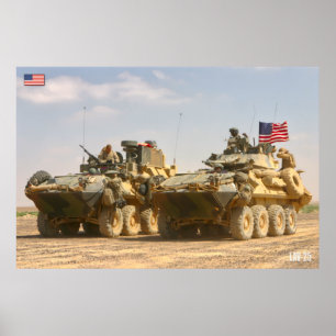 POSTER TRANSPORTEUR DE PERSONNEL ARMÉ - LAV-25