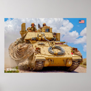 Poster TRANSPORTEUR DE PERSONNEL ARMÉ - M2 Bradley
