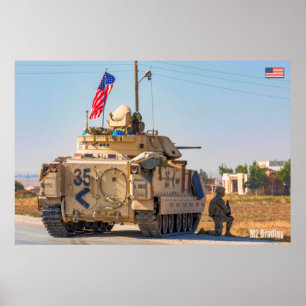 Poster TRANSPORTEUR DE PERSONNEL ARMÉ - M2 Bradley