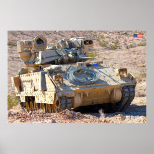 Poster TRANSPORTEUR DE PERSONNEL ARMÉ - M2 Bradley