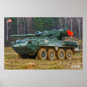 Poster TRANSPORTEUR DE PERSONNEL ARMÉ - Stryker