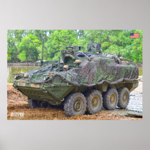 Poster TRANSPORTEUR DE PERSONNEL ARMÉ - Stryker