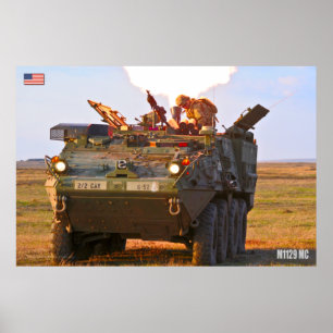 Poster TRANSPORTEUR DE PERSONNEL ARMÉ - Stryker