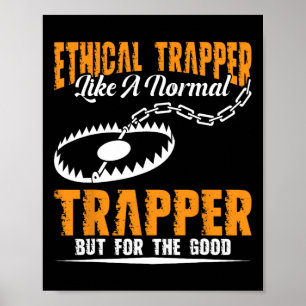 Poster Trapper Stuff Coyote Trapping Chasseur Tr