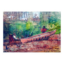 Trappeurs au repos Winslow Homer 1874