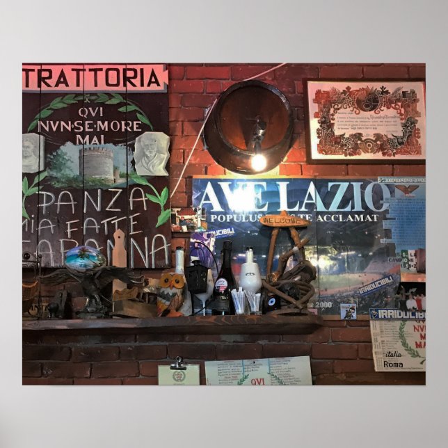 Poster Trattoria - Charme authentique italien (Devant)