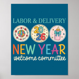 Poster Travail & Accouchement Comité de bienvenue Nou