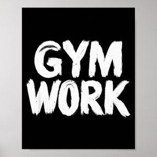 Poster Travail de gym musculation remise en forme