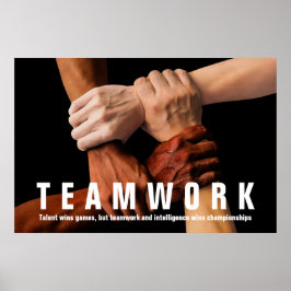 Poster Travail d'équipe Citation inspirationnelle Motivat