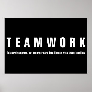 Poster Travail d'équipe Citation inspirationnelle Motivat