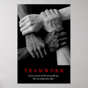 Poster Travail D'Équipe Motivation Inspiration Citation M