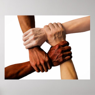 Poster Travail d'équipe, succès de firme