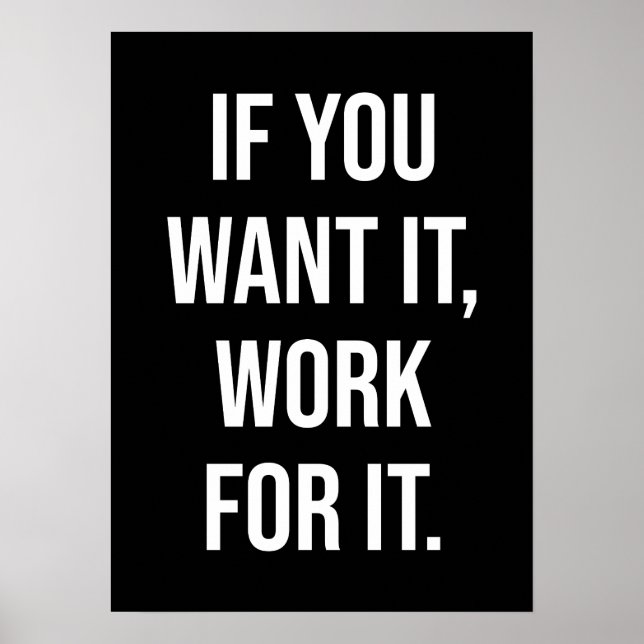 Poster Travail Pour Elle - Gym, Hustère, La Motivation De (Devant)
