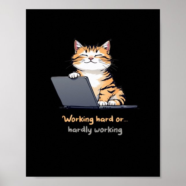 Poster Travailler Un Chat Dur Ou Difficile À Travailler (Devant)