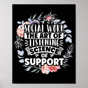 Poster Travailleur Social TravailL'Art De L'Écoute Et