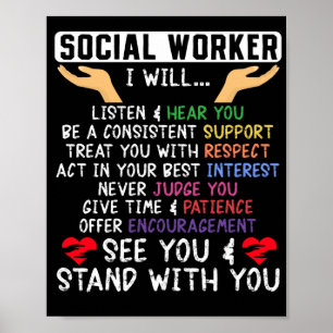 Poster Travailleur social Travailleur socialJe vais...Éco