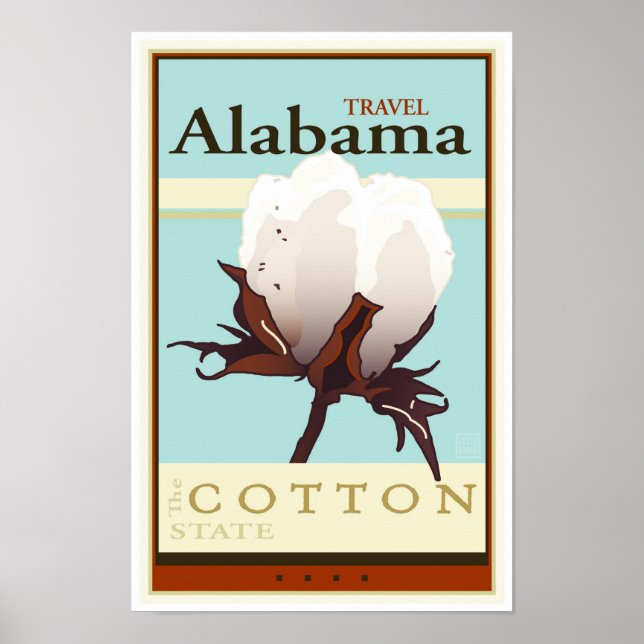 Poster Travel Alabama (Devant)