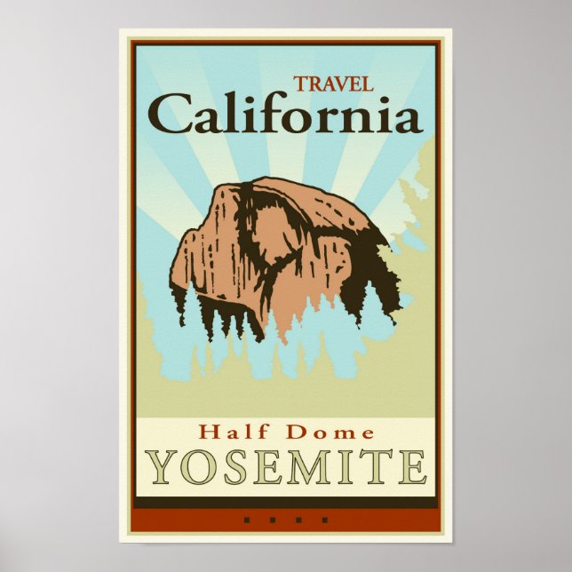 Poster Travel California (Devant)