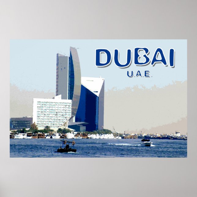 Poster Travel Dubai (Devant)