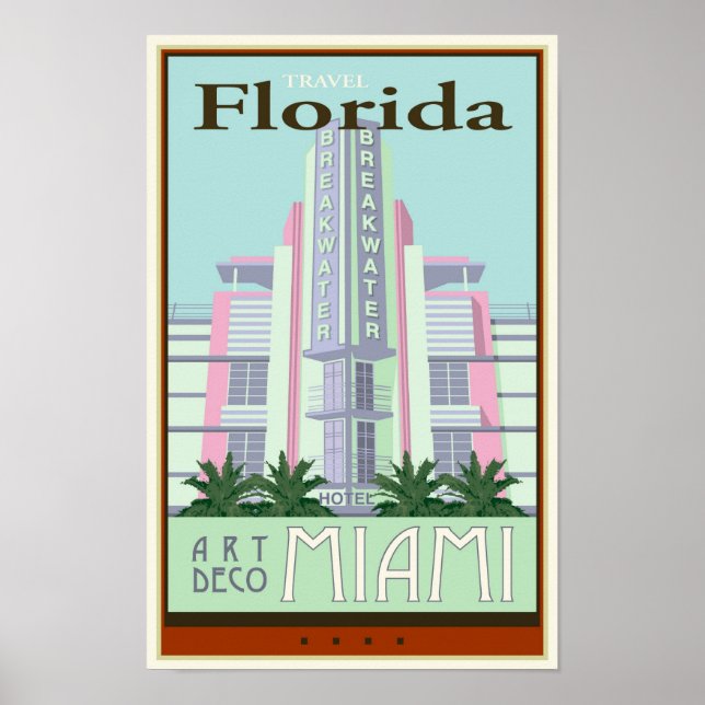 Poster Travel Floride (Devant)