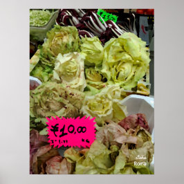 Poster Travel Italie - Rome, Marché des Agriculteurs