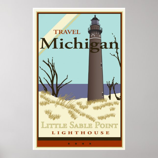 Poster Travel Michigan (Devant)