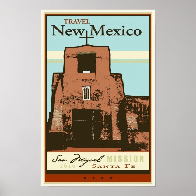 Poster Travel Nouveau-Mexique (Devant)