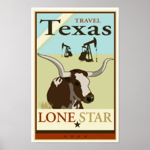 Poster Travel Texas