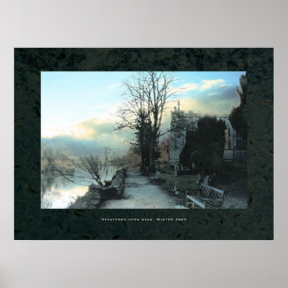 Poster Traversée le long de la rivière Avon à Stratford.